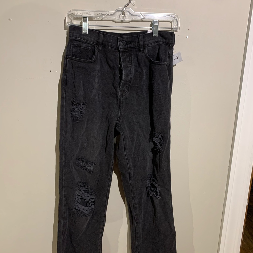 Pacsun High rise ripped black jeans